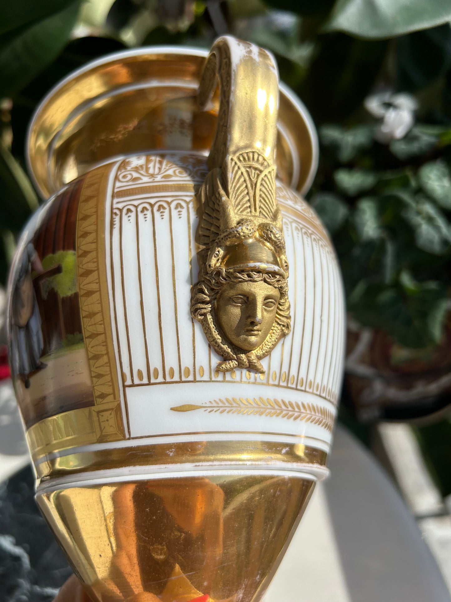 Vase with Hermes Mascarons
France, early 19th century