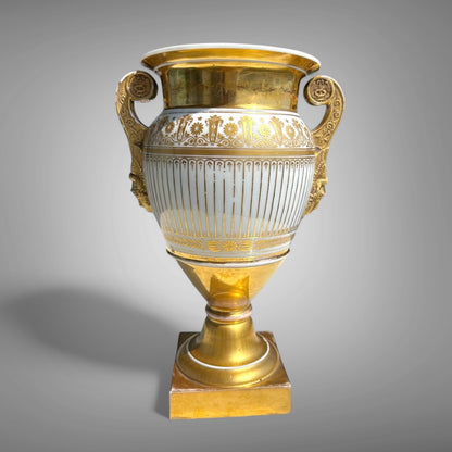 Vase with Hermes Mascarons
France, early 19th century