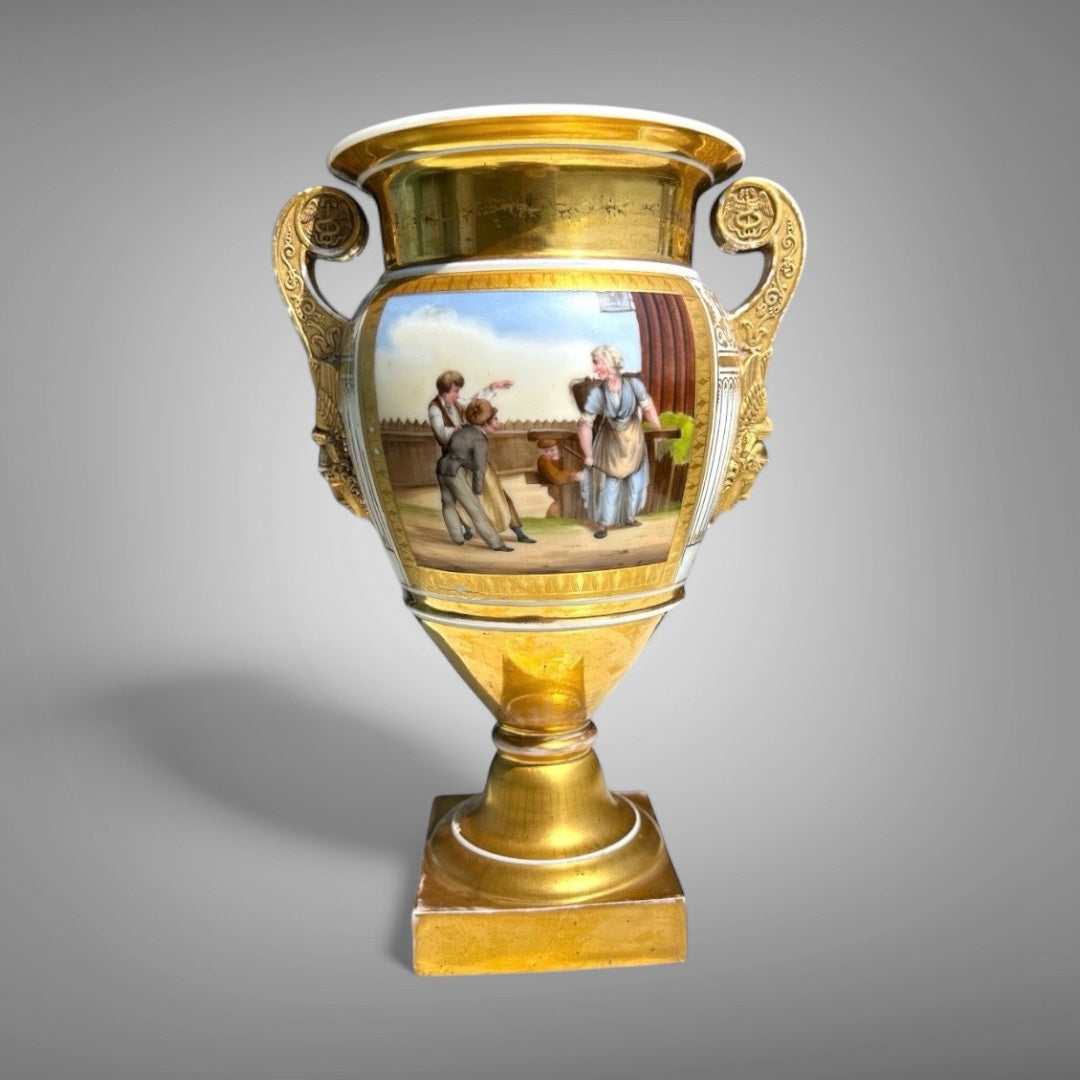 Vase with Hermes Mascarons
France, early 19th century