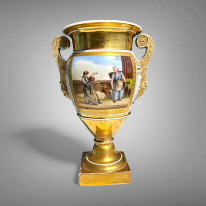 Vase with Hermes Mascarons
France, early 19th century